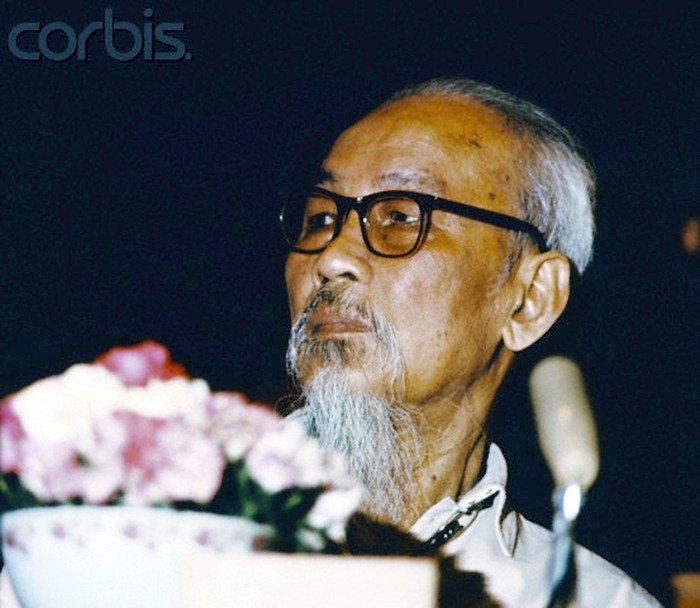 Chủ tịch Hồ Chí Minh tại Hà Nội tháng 5/1969. Ảnh: Bettmann-CORBIS.